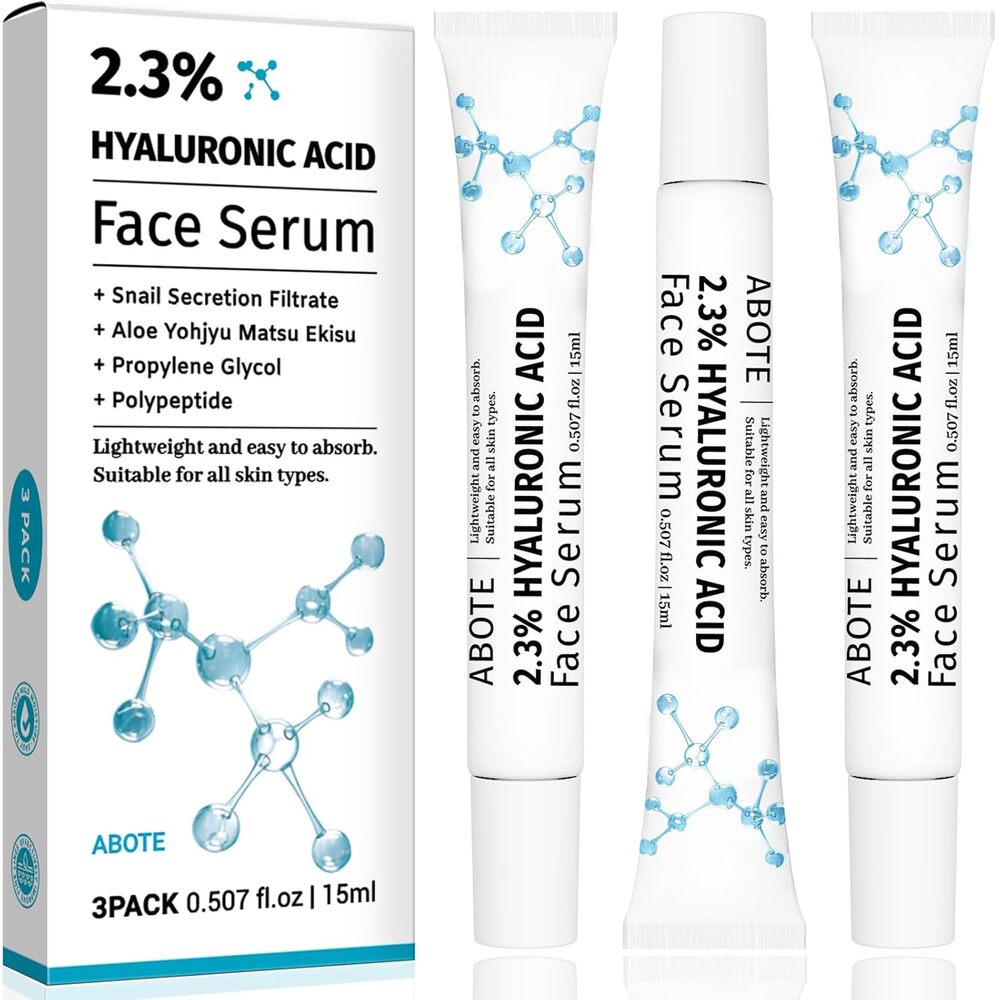 Hyaluronic Acid Serum with Snail Secretion - 3 Pack